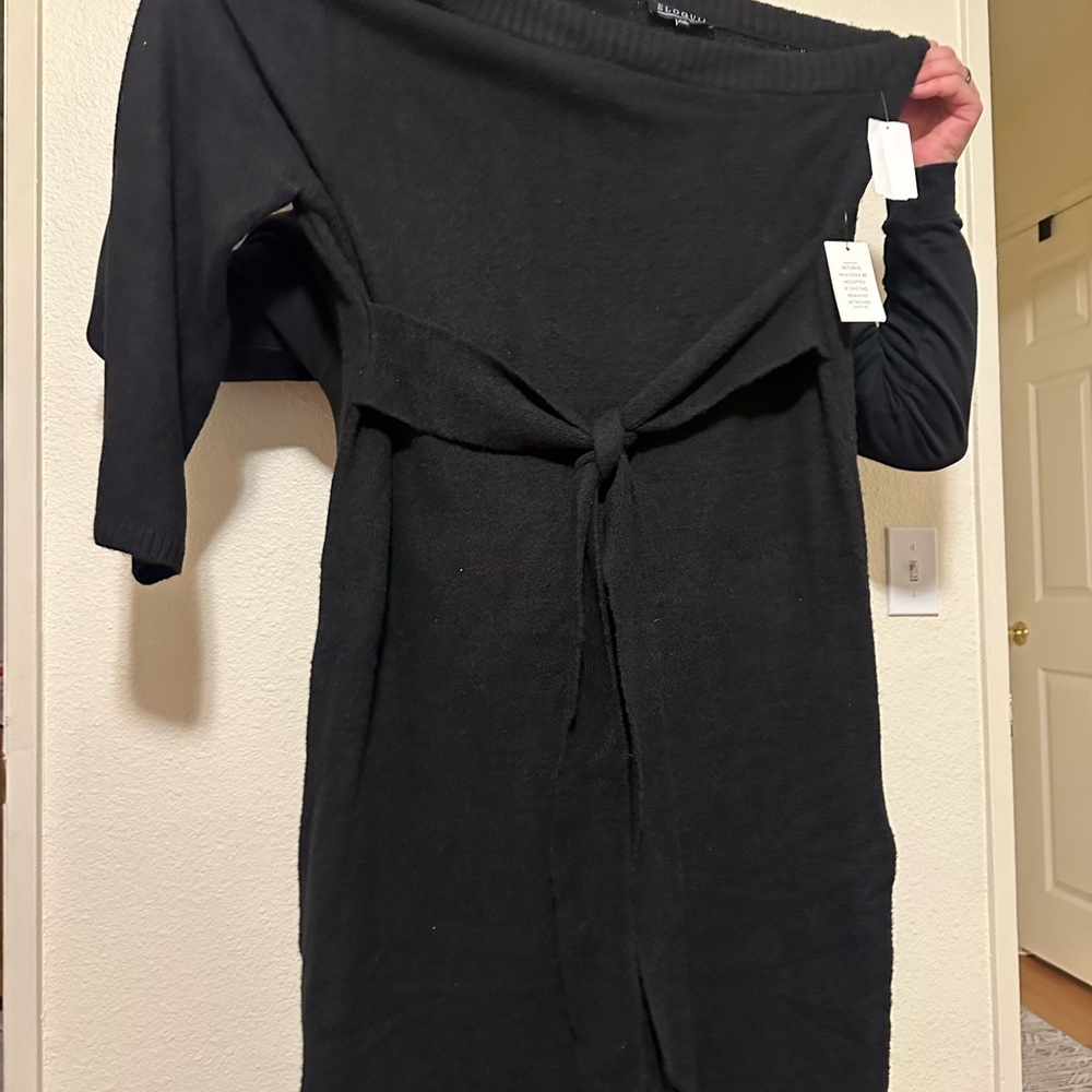 Chic Black Long Sleeve Dress